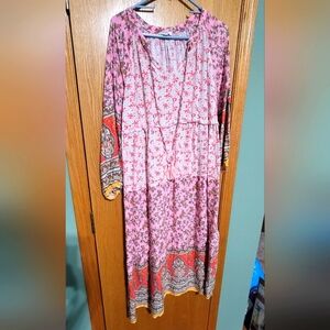 Beautiful Spring Boho Umgee Maxi dress size Large